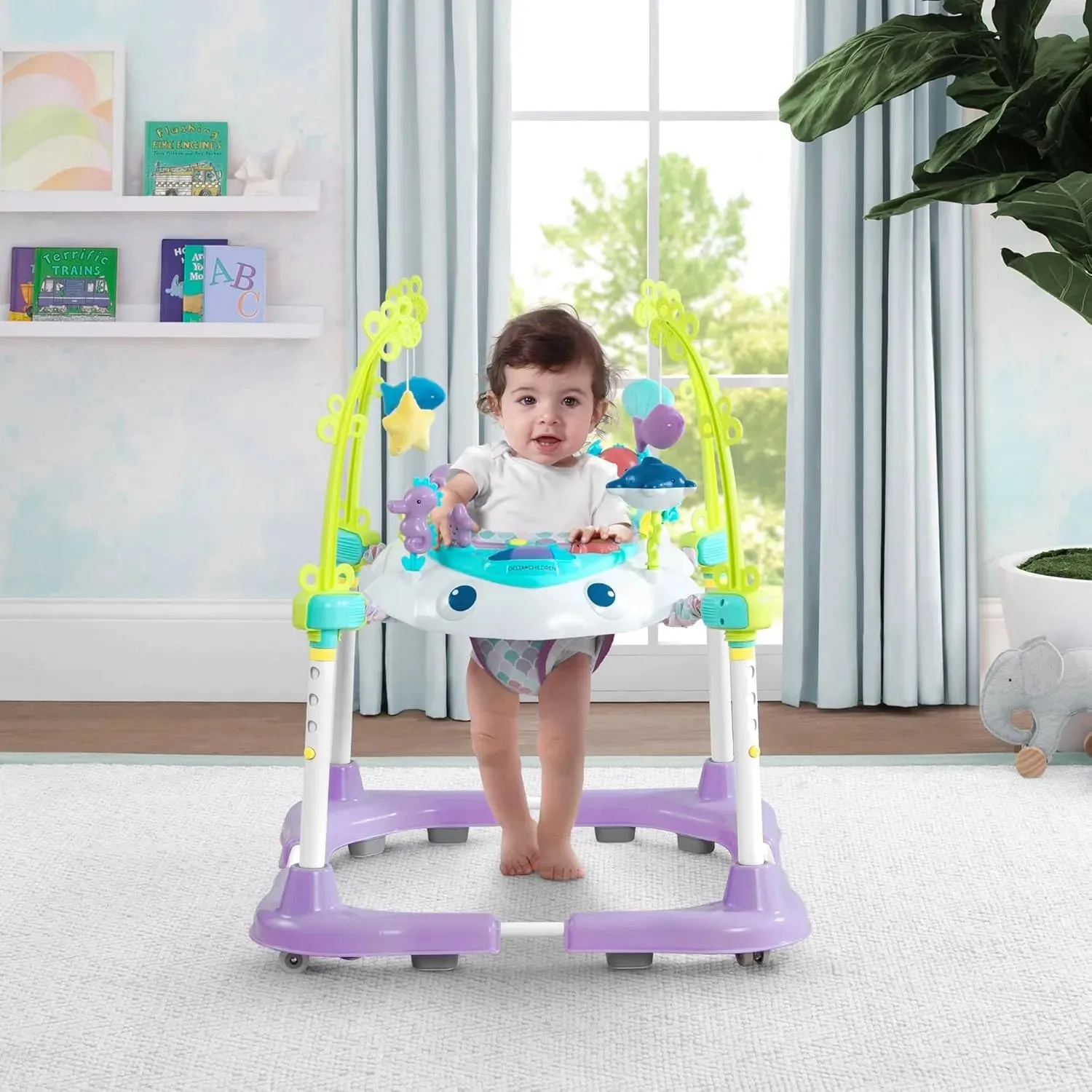 Delta Children Deluxe Bounceroo Learn2Walk Balancer Baby Walker