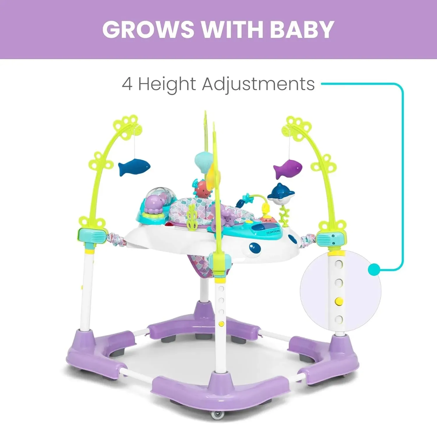 Delta Children Deluxe Bounceroo Learn2Walk Balancer Baby Walker