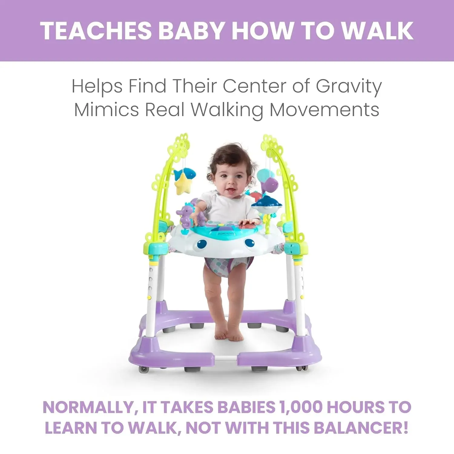 Delta Children Deluxe Bounceroo Learn2Walk Balancer Baby Walker