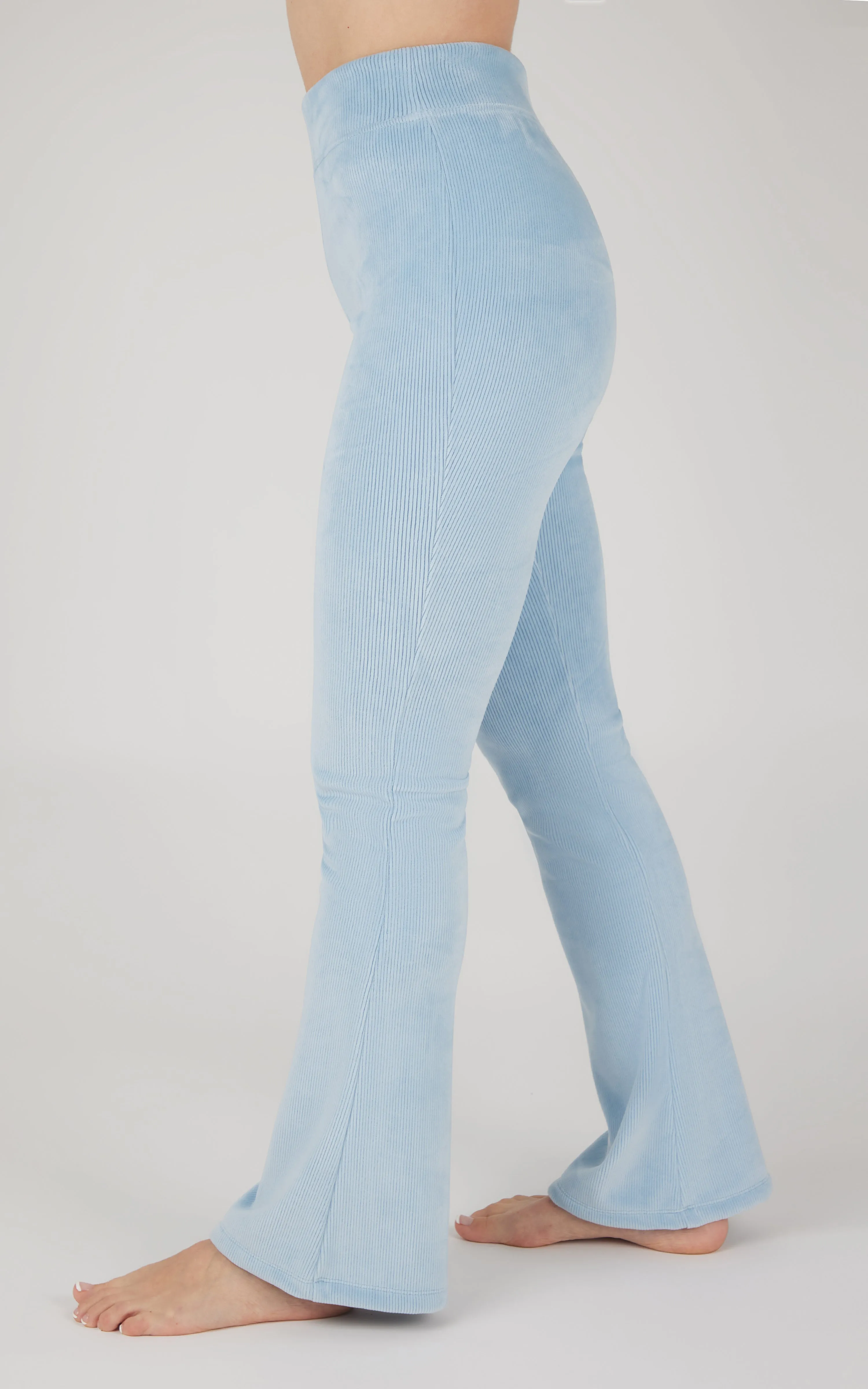 Dreamy Velour Ribbed Flared Pant