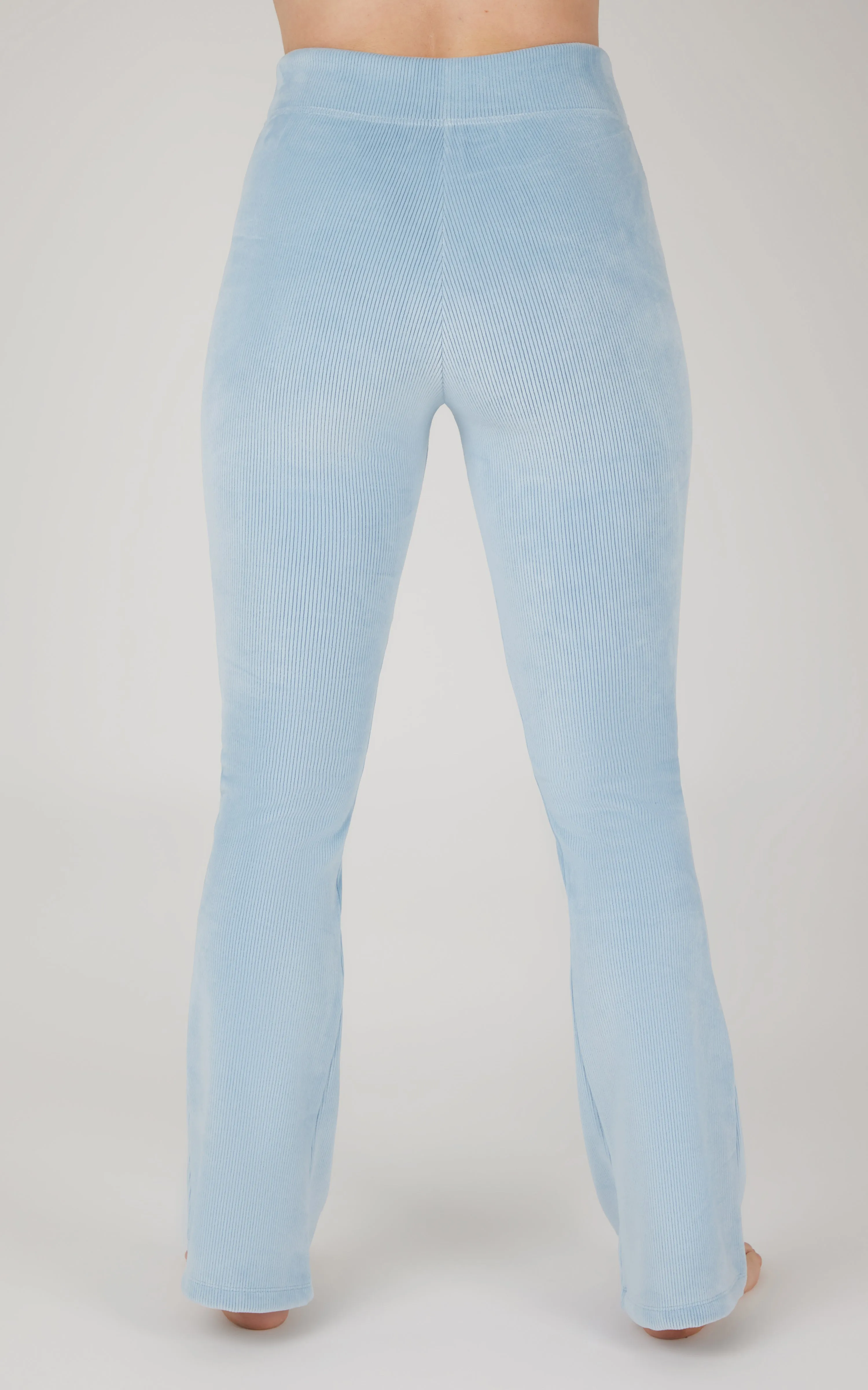 Dreamy Velour Ribbed Flared Pant