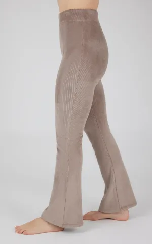 Dreamy Velour Ribbed Flared Pant