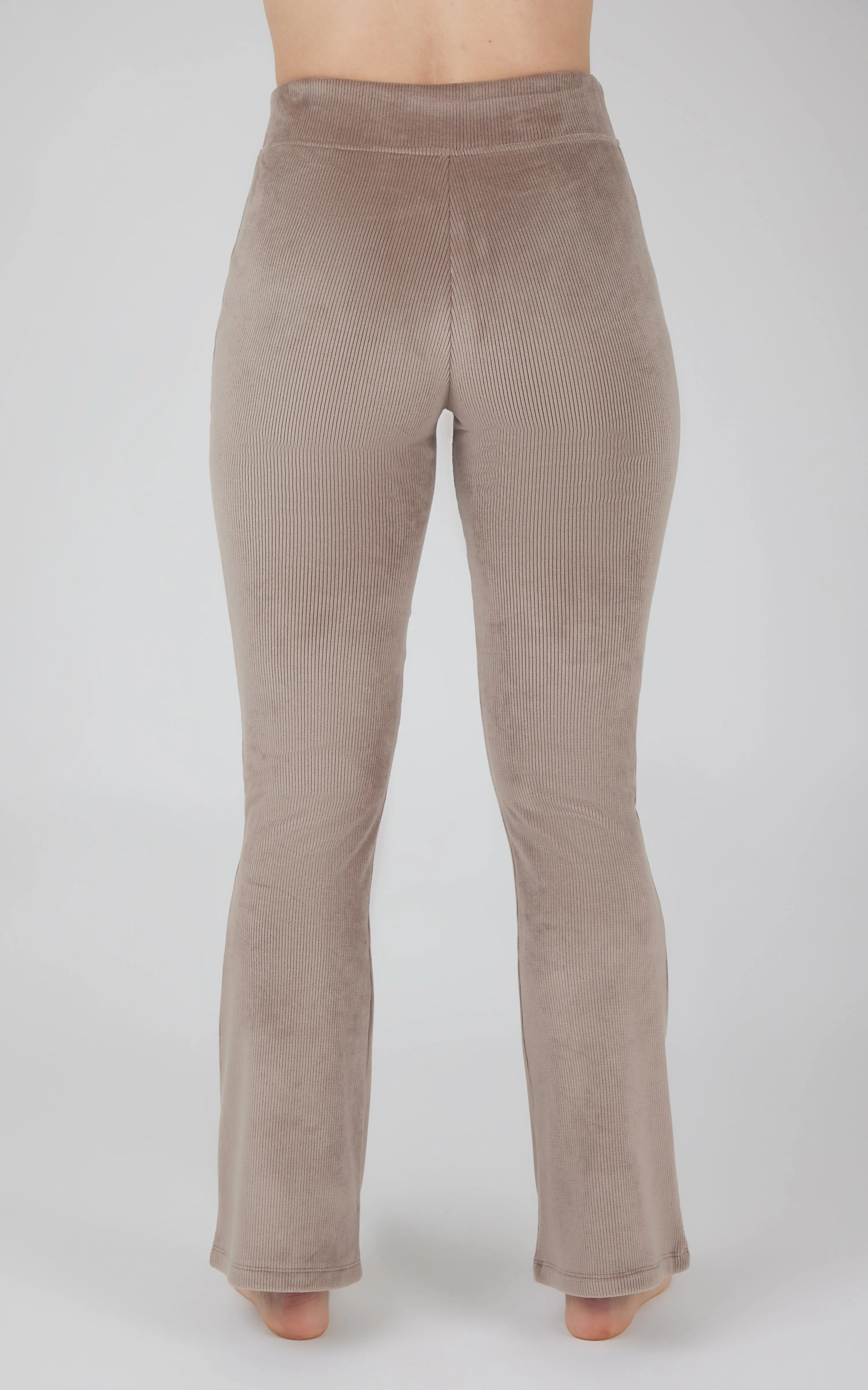 Dreamy Velour Ribbed Flared Pant