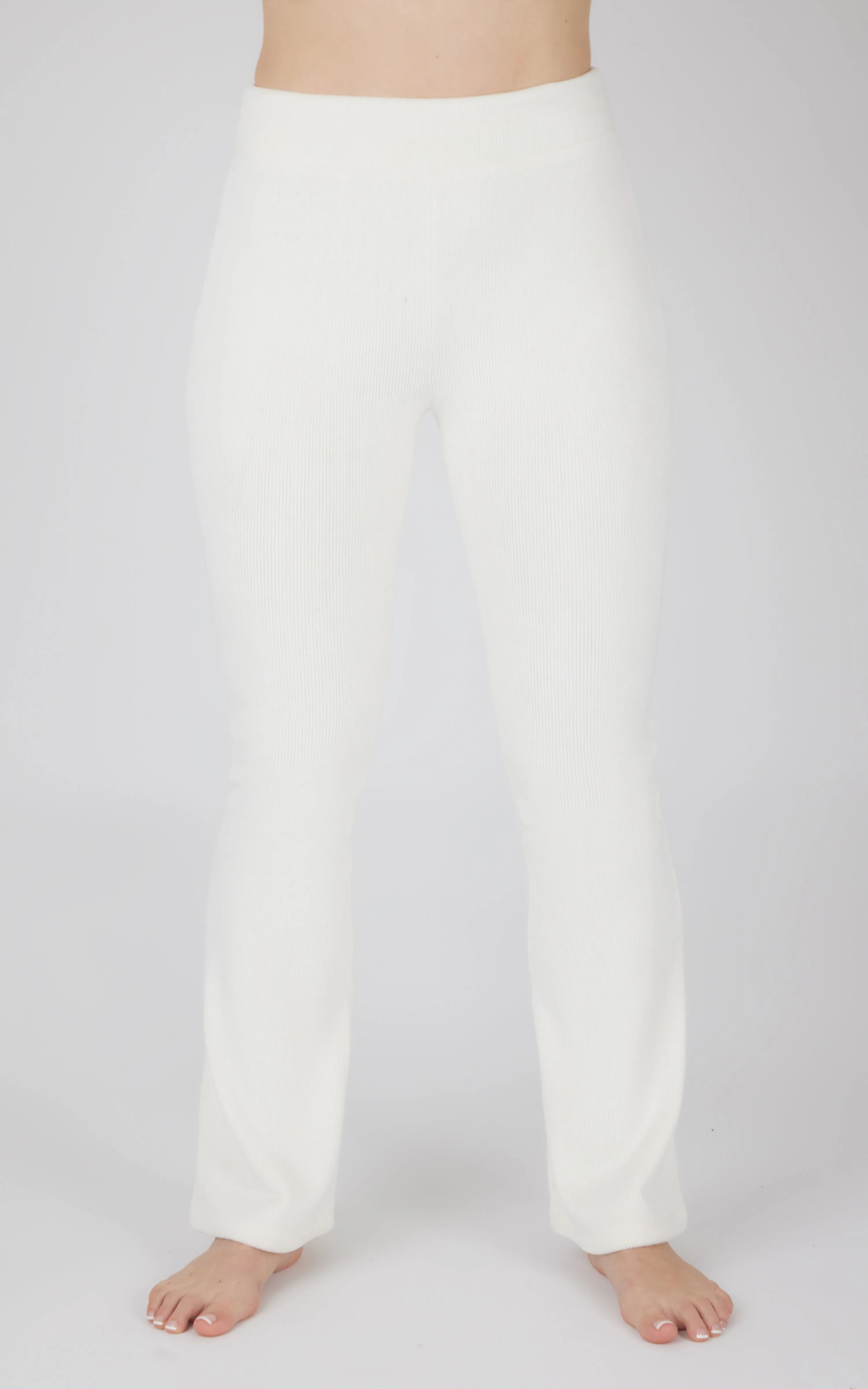 Dreamy Velour Ribbed Flared Pant