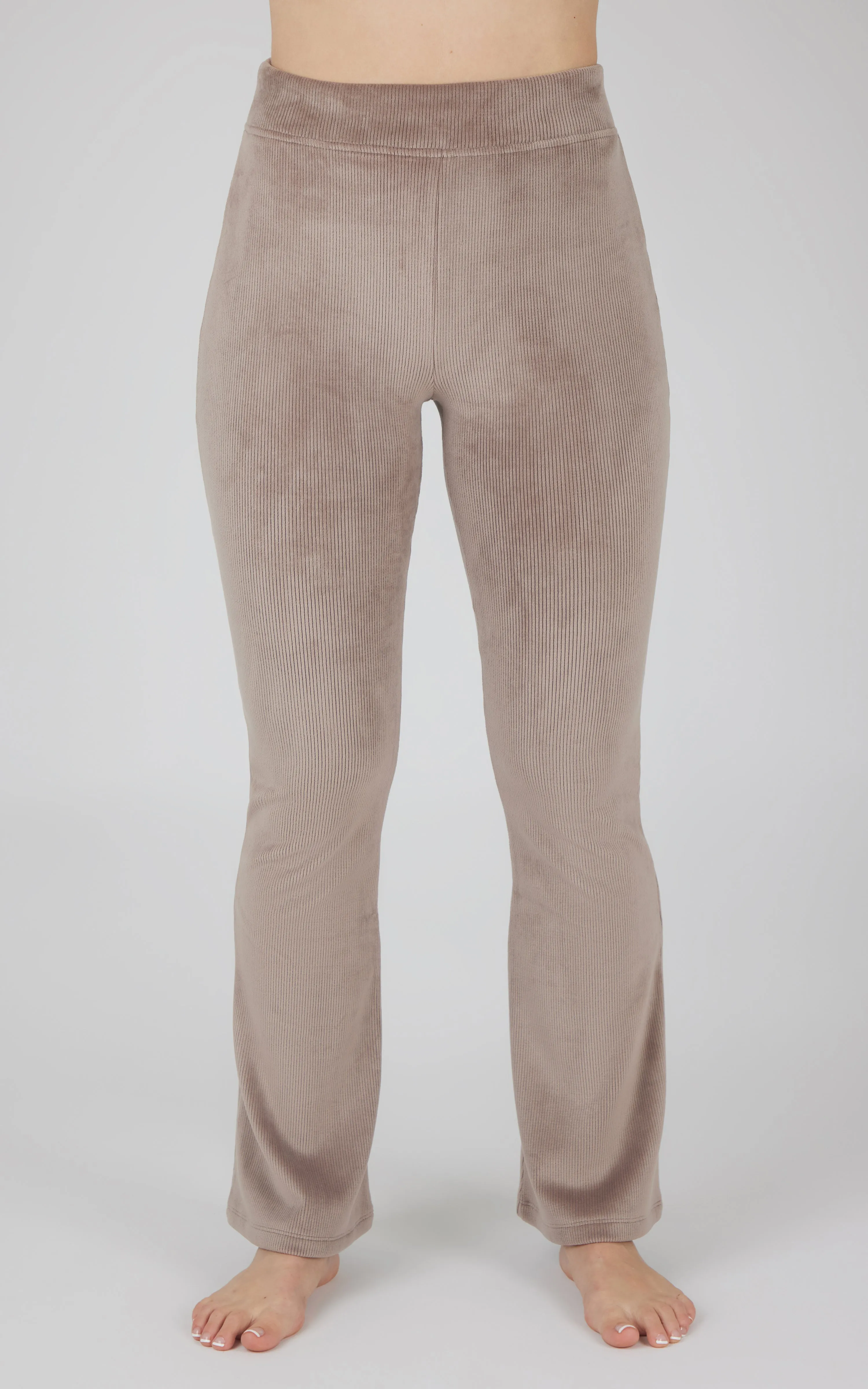 Dreamy Velour Ribbed Flared Pant