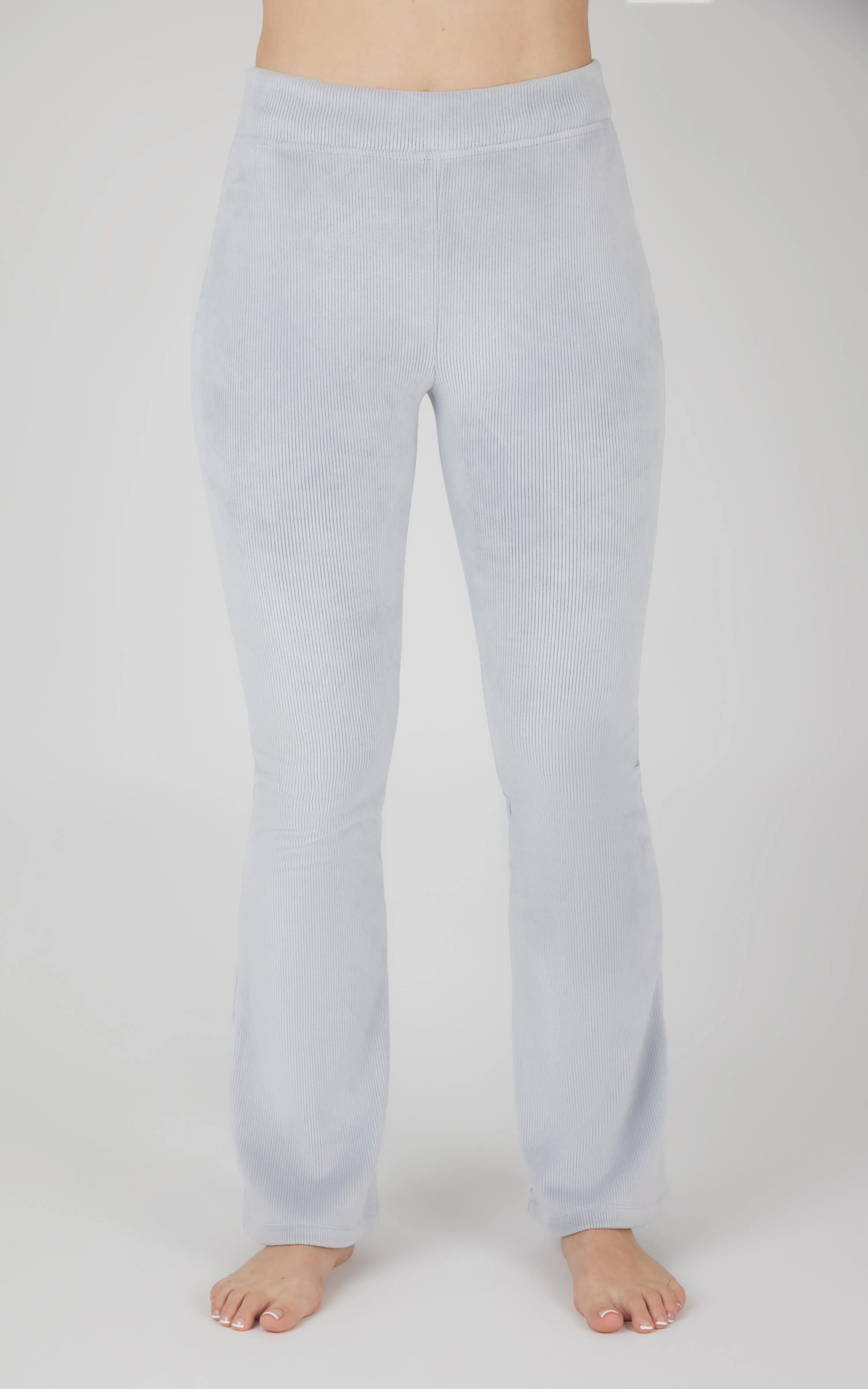 Dreamy Velour Ribbed Flared Pant