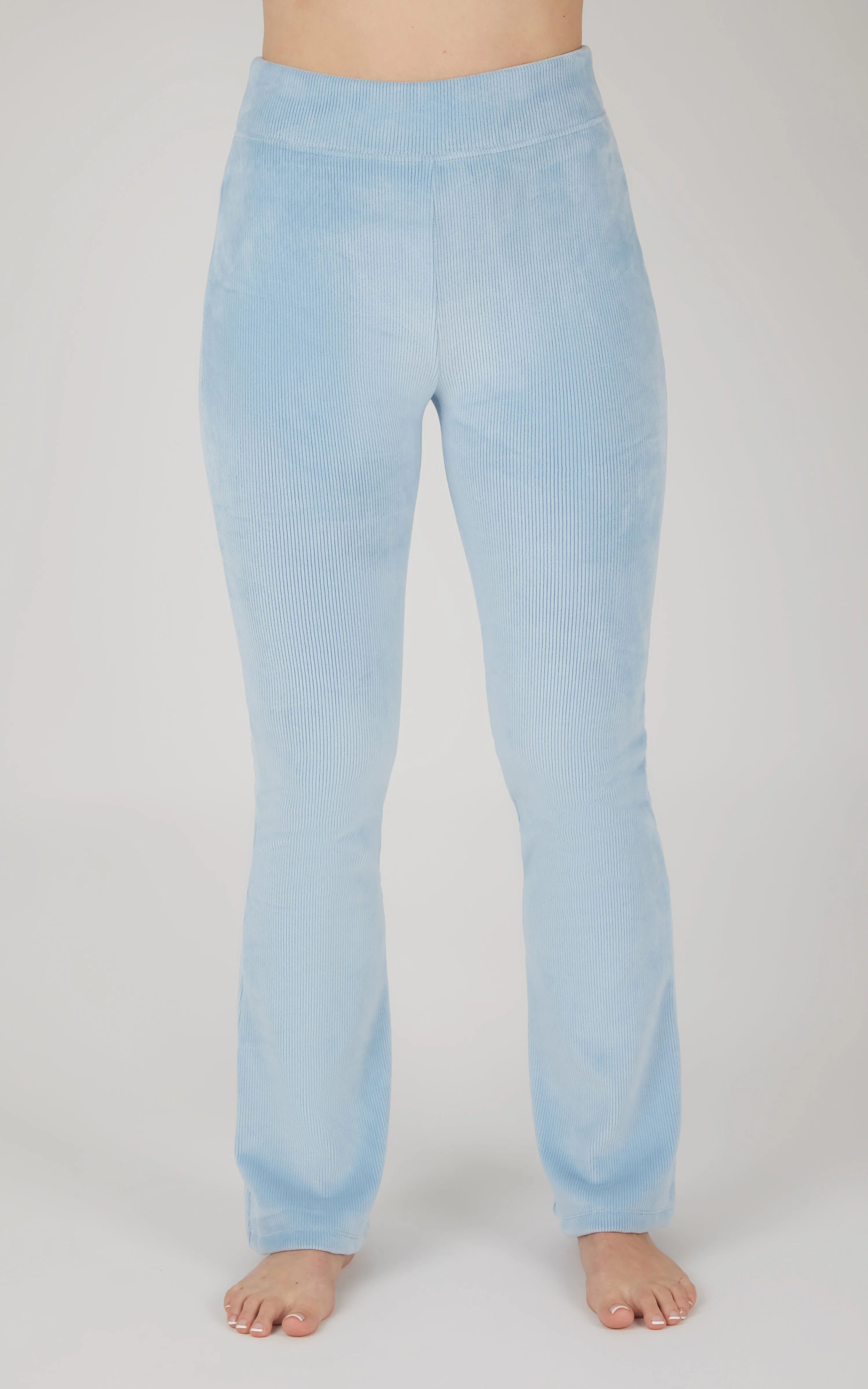 Dreamy Velour Ribbed Flared Pant