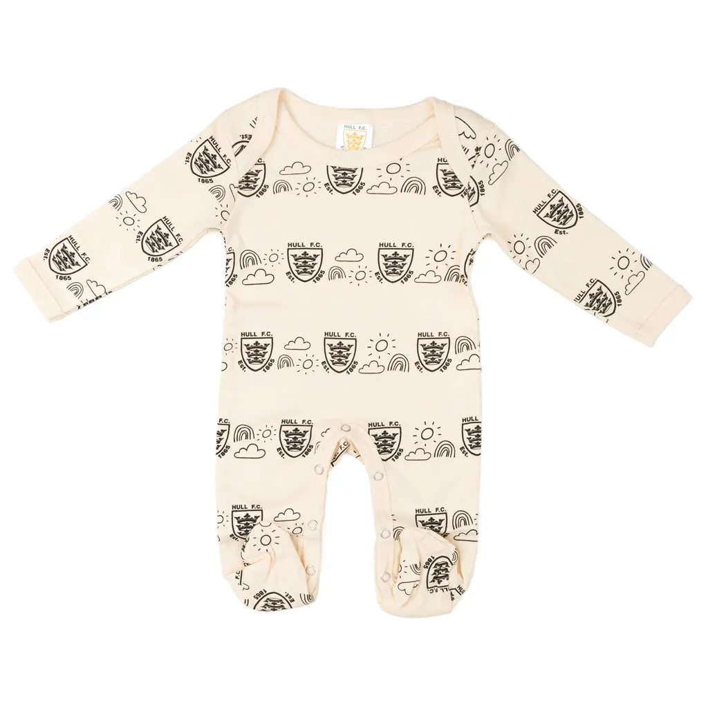 Ecru Baby Sleepsuit