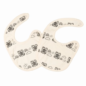 Ecru Baby Bibs