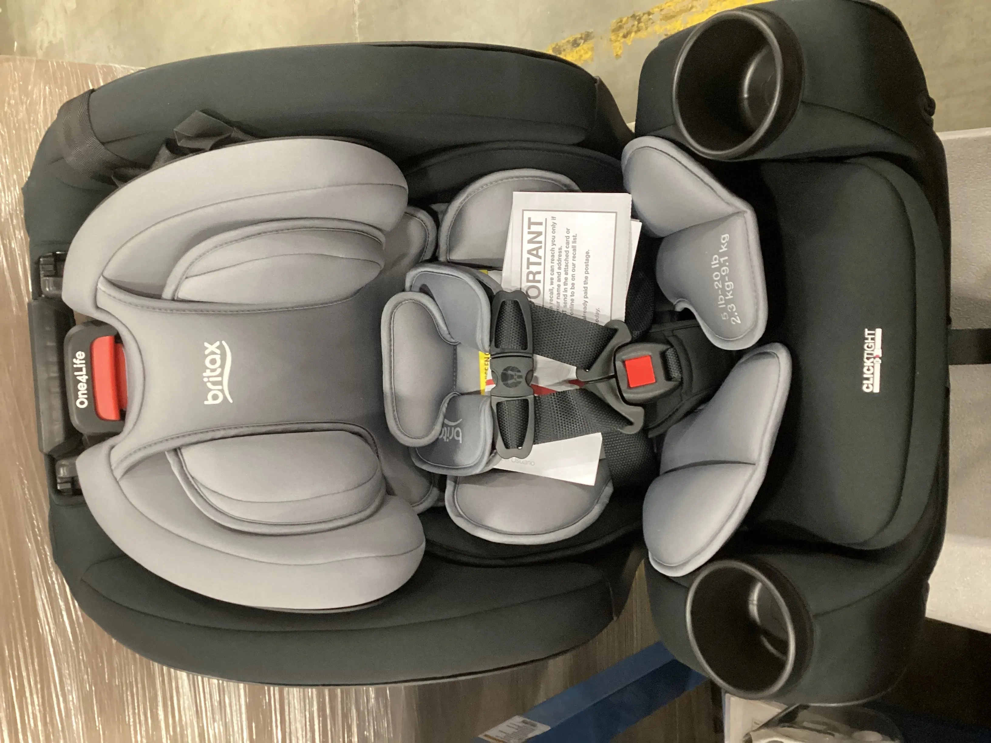 (Floor Model) One4Life Click Tight All-In-One Convertible Car Seat - Graphite Onyx