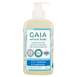 Gaia Natural Baby 2 In 1 Shampoo & Conditioner 500ml