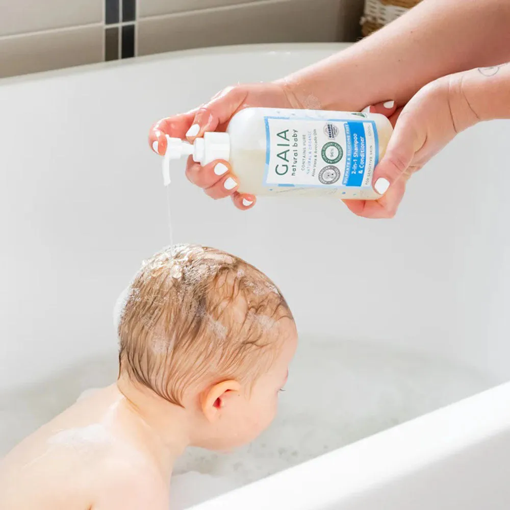 Gaia Natural Baby 2 In 1 Shampoo & Conditioner 500ml