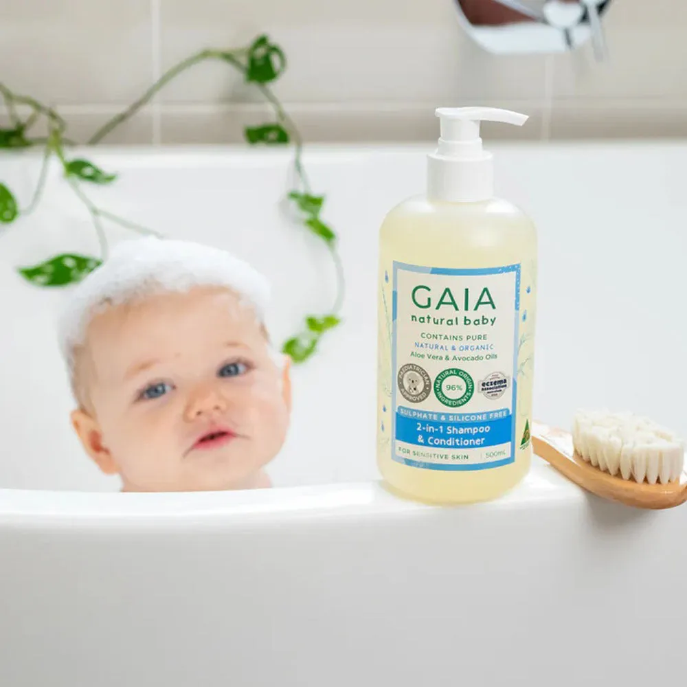 Gaia Natural Baby 2 In 1 Shampoo & Conditioner 500ml