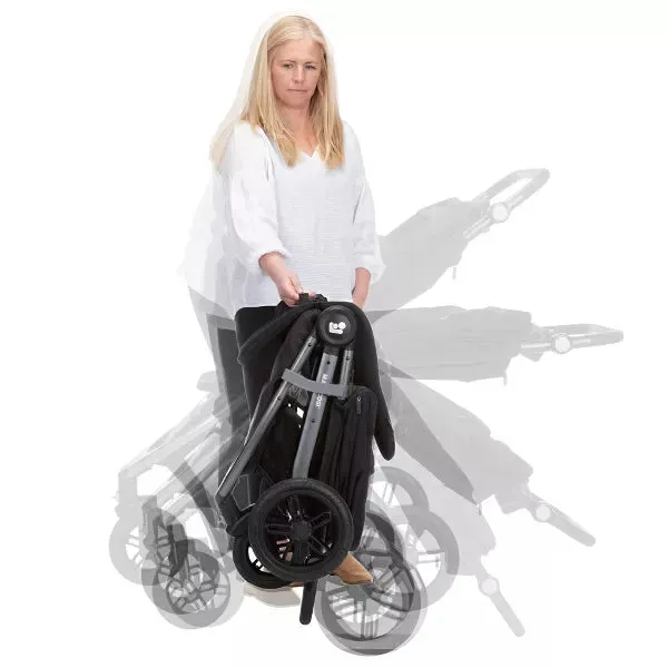 Gia XP 3-Wheel Stroller Midnight Black