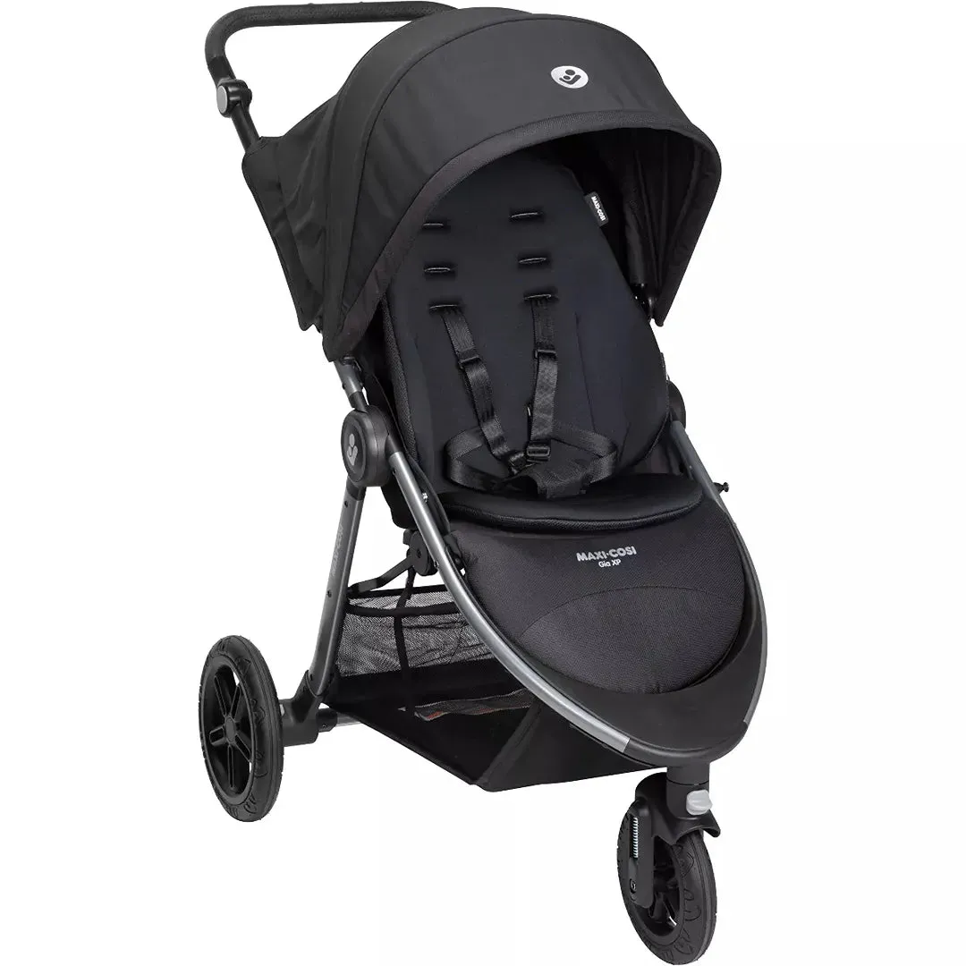 Gia XP 3-Wheel Stroller Midnight Black