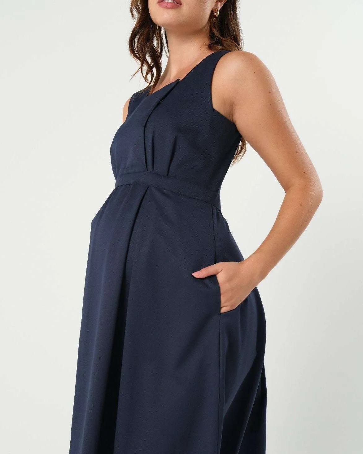 INTO THE BLUE Maternity & Nursing Dress