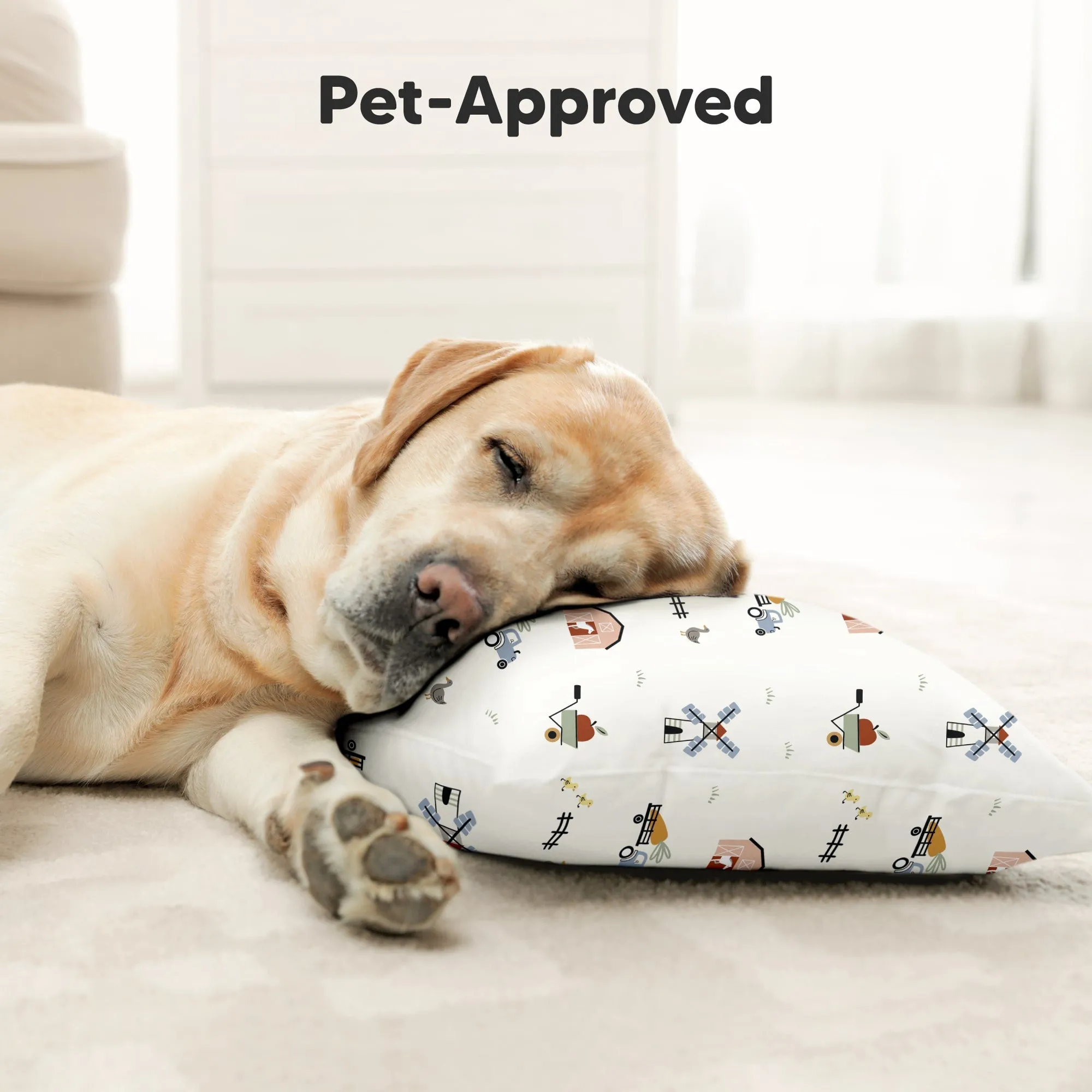 Jumbo Toddler Pillow with Pillowcase (Barn)