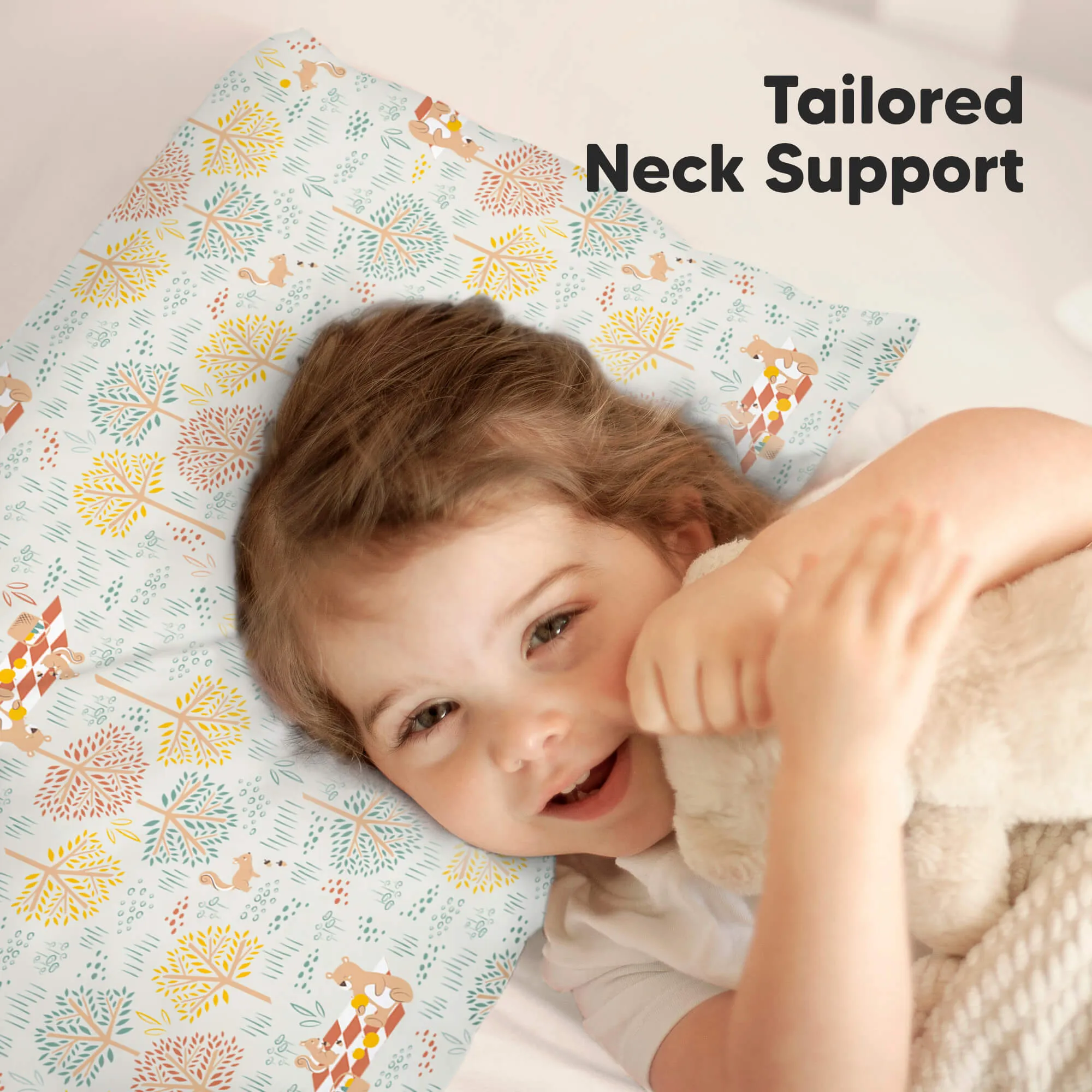 Jumbo Toddler Pillow with Pillowcase (Wild Picnic)