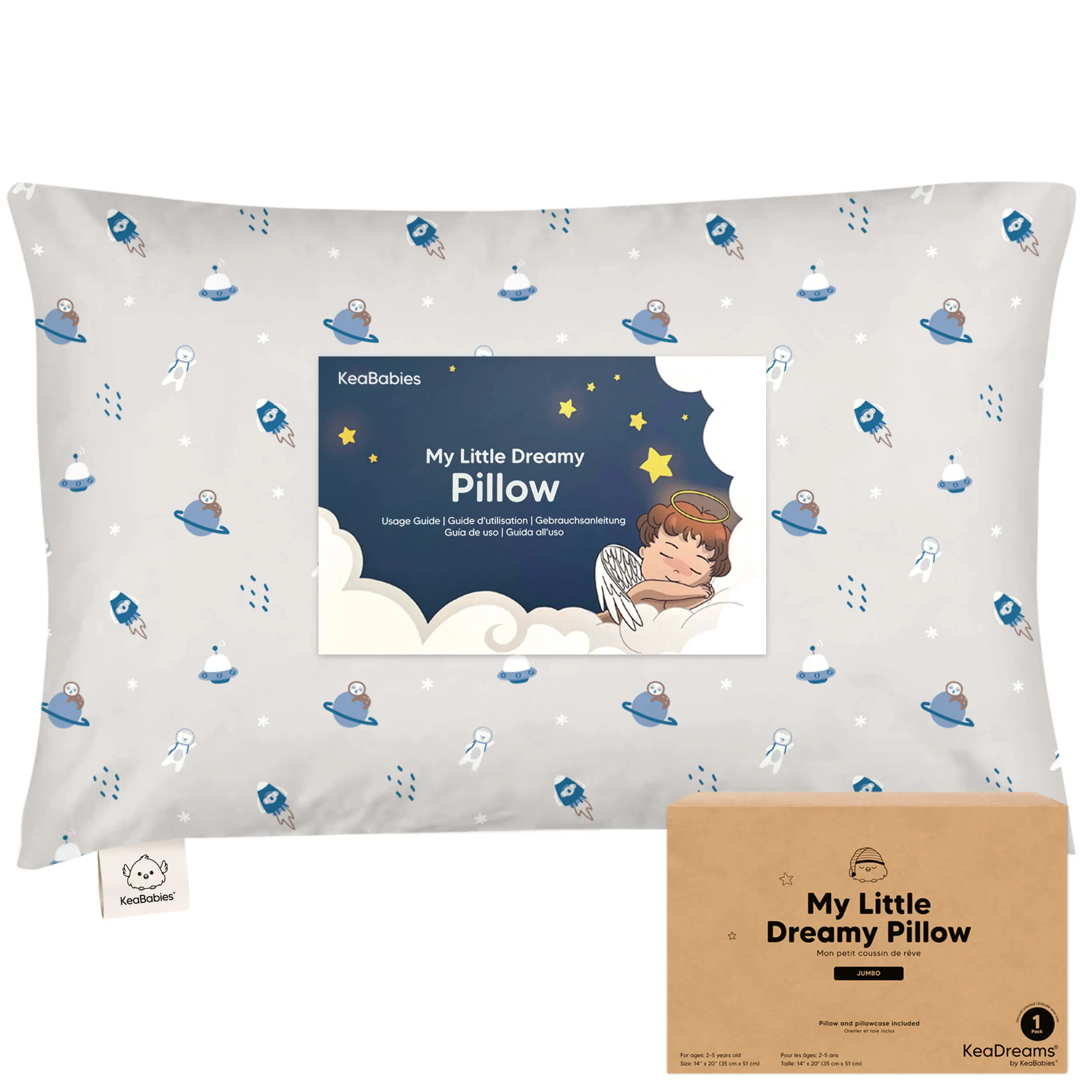 Jumbo Toddler Pillow with Pillowcase