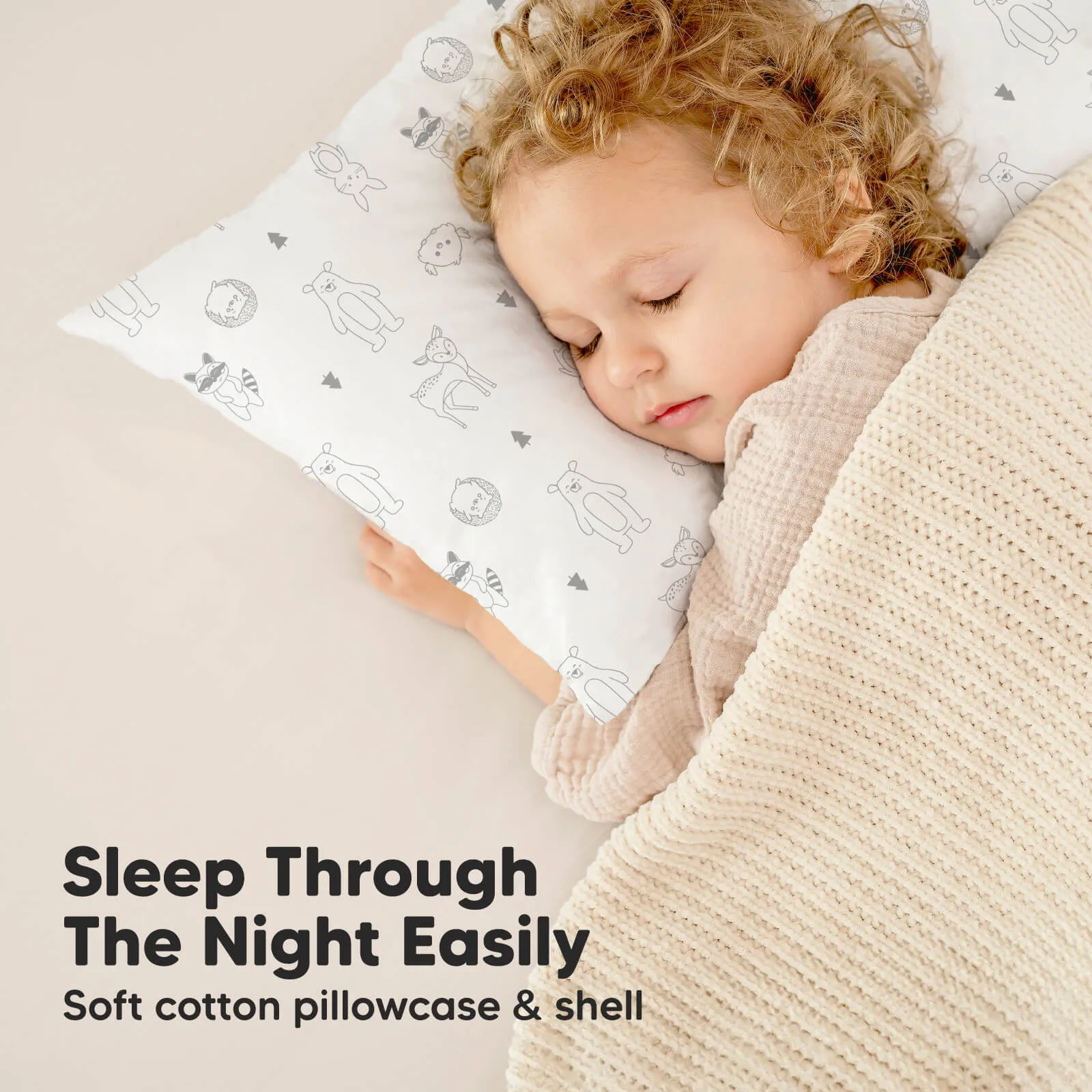 Jumbo Toddler Pillow with Pillowcase