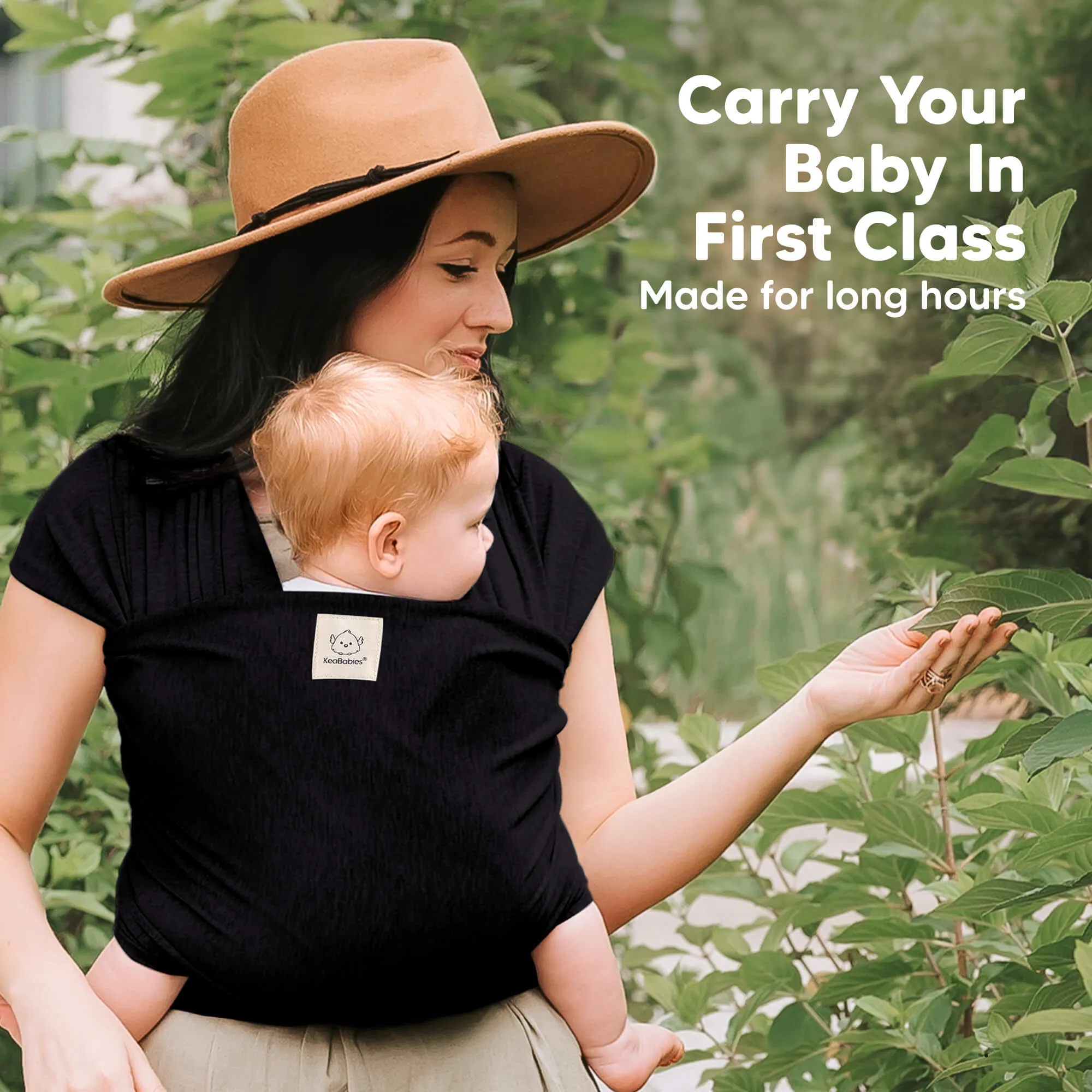 KeaBabies Original Wrap Carrier (Forest Berries)