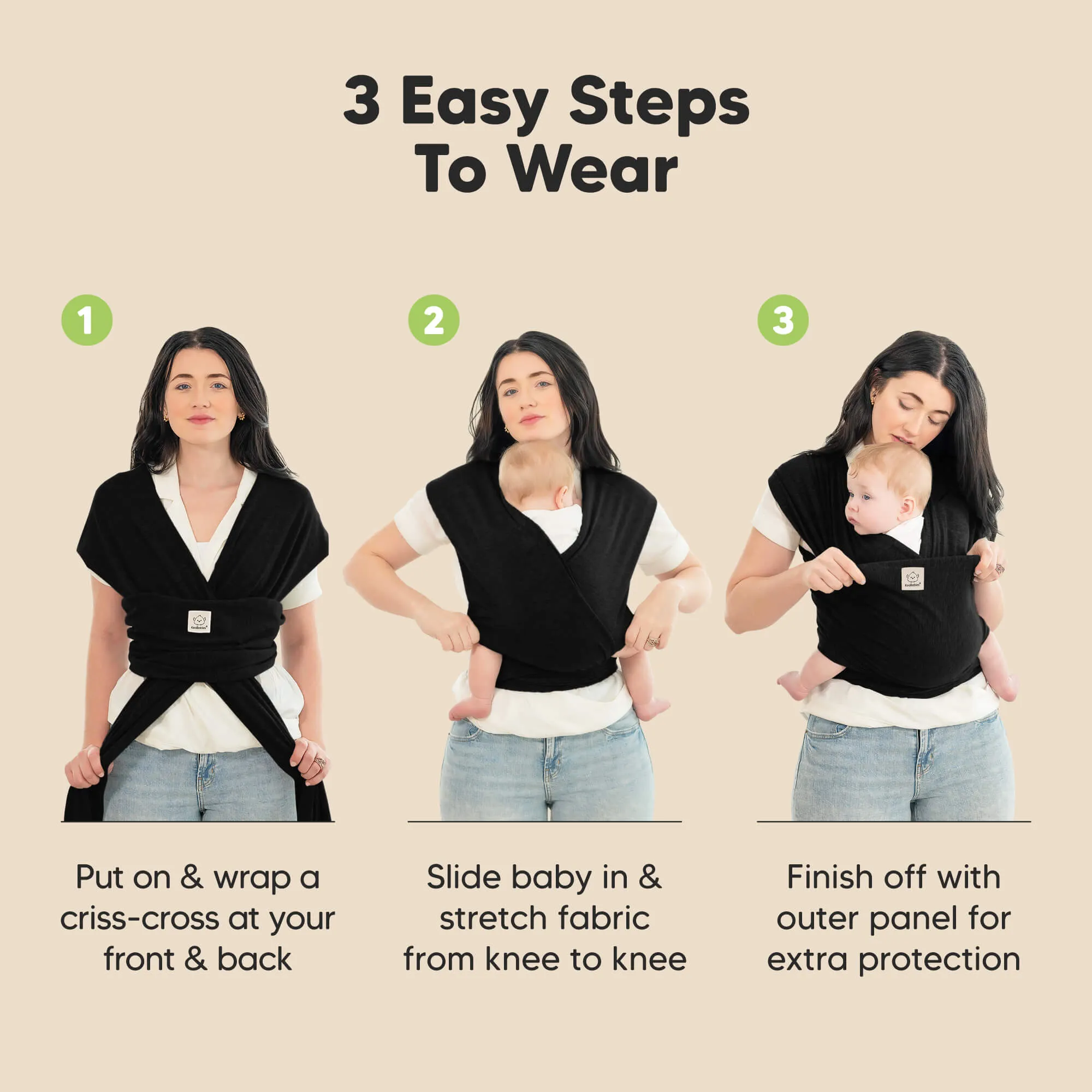 KeaBabies Original Wrap Carrier (Forest Berries)