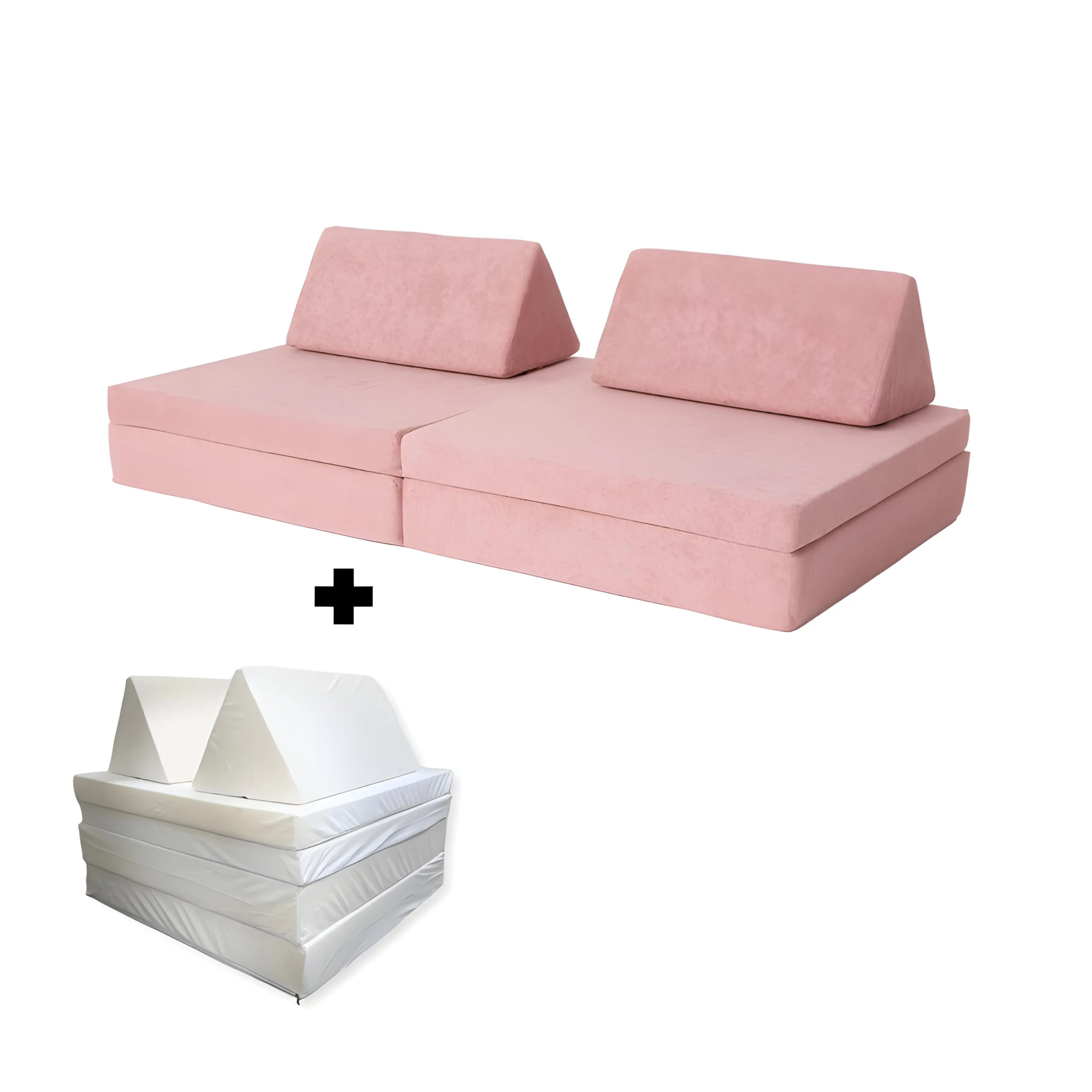 Kiddie Couch Kids Modular Play Sofa   Waterproof Liners Bundle