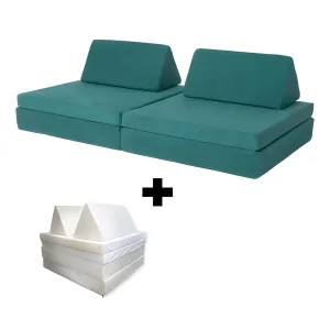 Kiddie Couch Kids Modular Play Sofa   Waterproof Liners Bundle