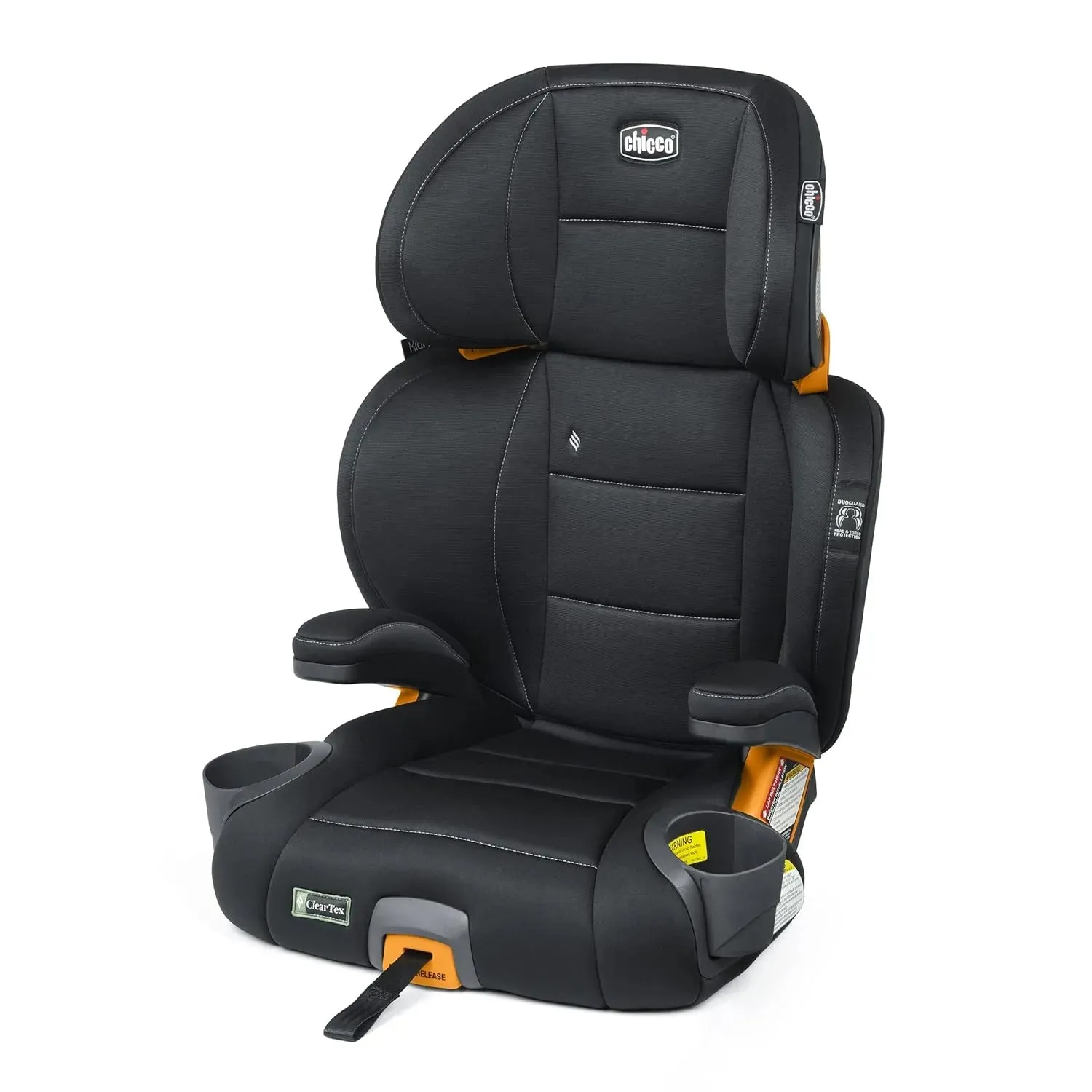 KidFit 2-in-1 Belt-Positioning Booster Car Seat - Obsidian