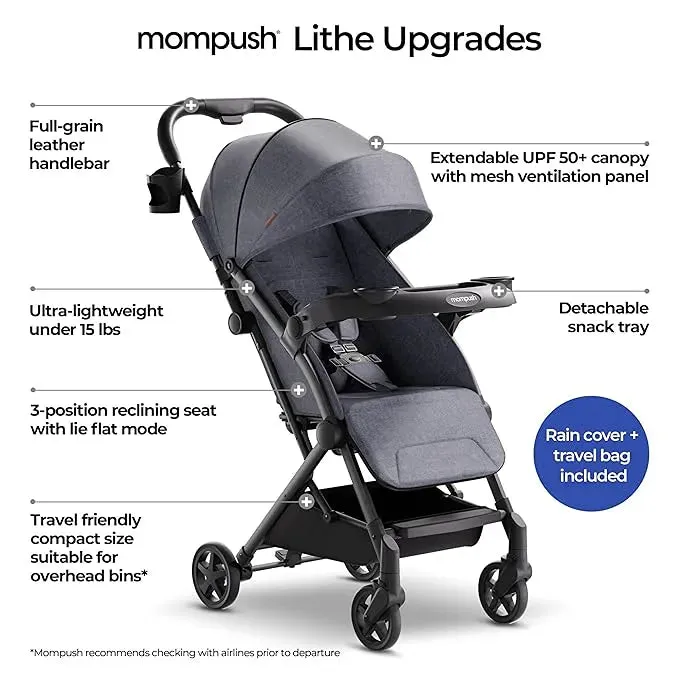 Lithe V2 Lightweight Stroller - Grey