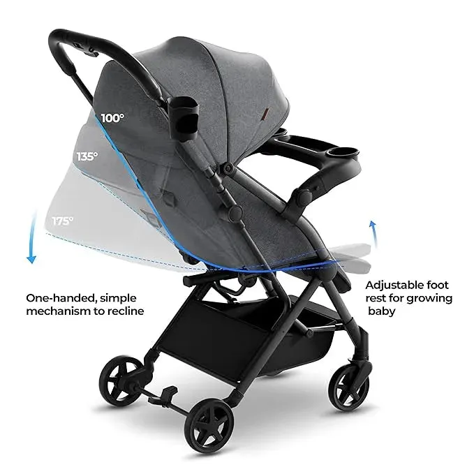 Lithe V2 Lightweight Stroller - Grey