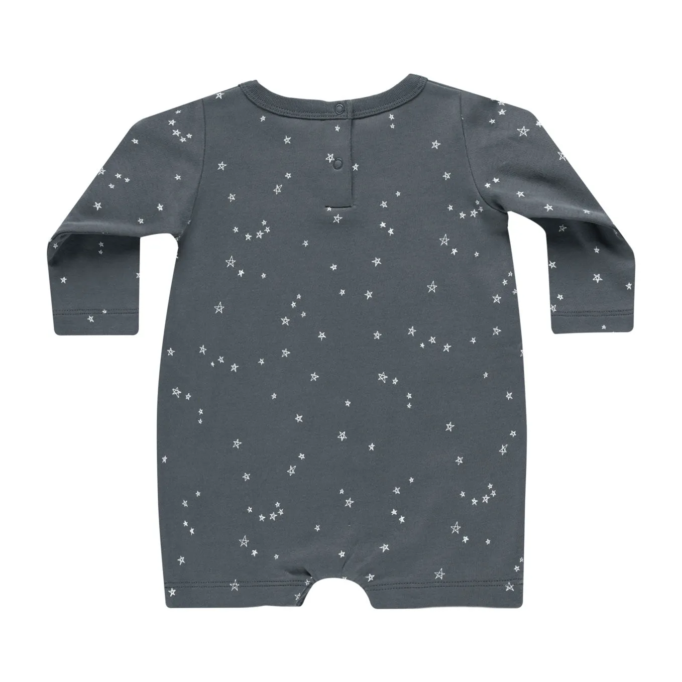 Long Sleeve Romper - Stars - Indigo - FINAL SALE