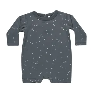 Long Sleeve Romper - Stars - Indigo - FINAL SALE