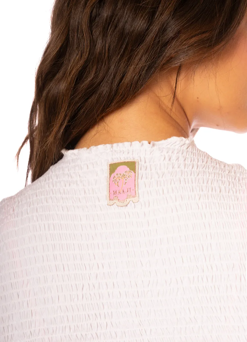 Maaji Vanilla Cream Nerina Beachwear Crop Top