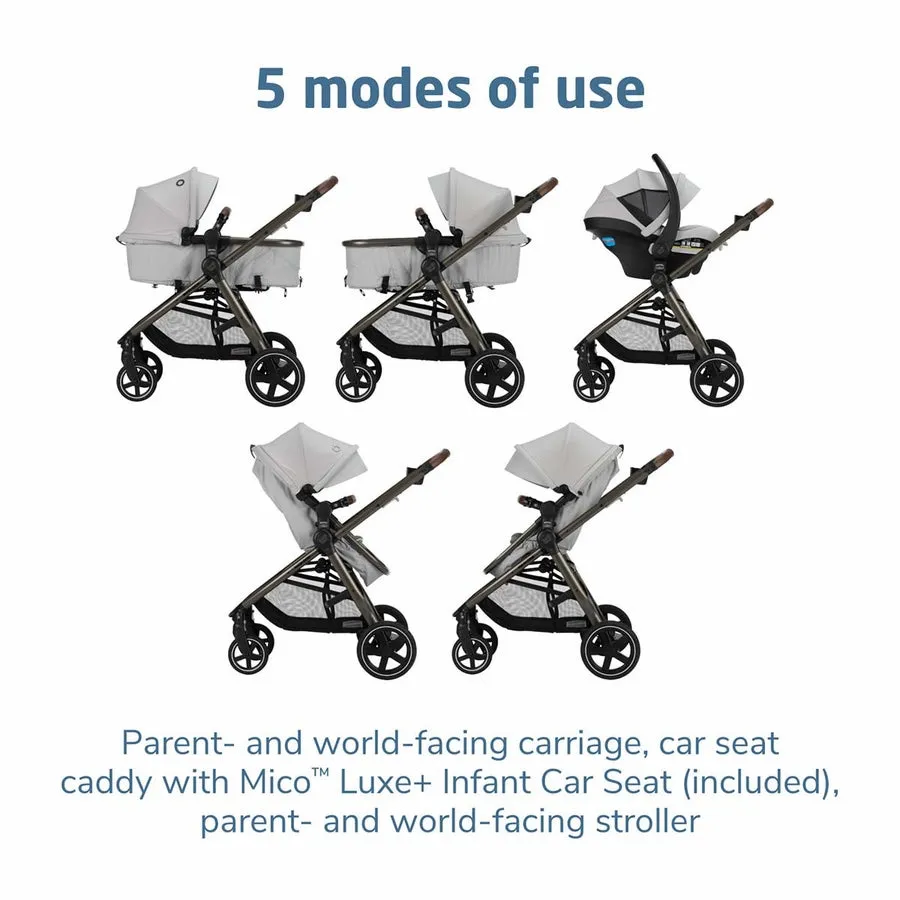 Maxi-Cosi Zelia2 Luxe  5-in-1 Travel System with Mico Luxe 