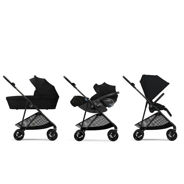 Melio Carbon 3 Stroller  - Moon Black