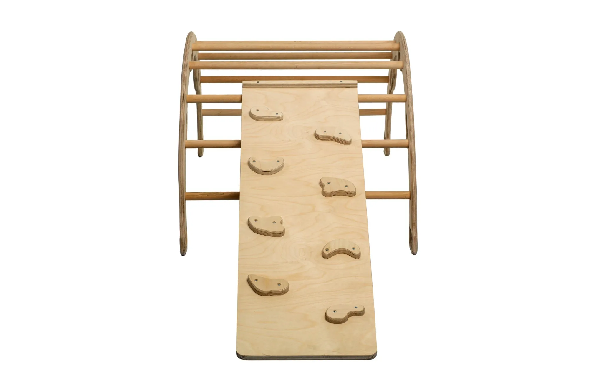 Montessori Climbing Arch Rocker With 2 Ramps and Pillow