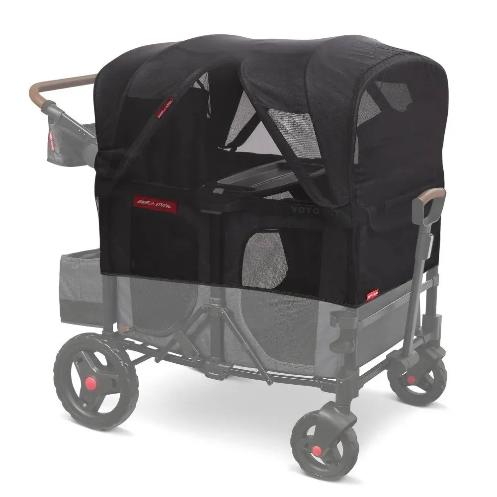 Mosquito Mesh with Bag for Voya XT Quad Stroller Wagon - Black