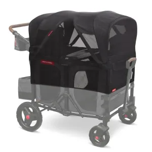 Mosquito Mesh with Bag for Voya XT Quad Stroller Wagon - Black