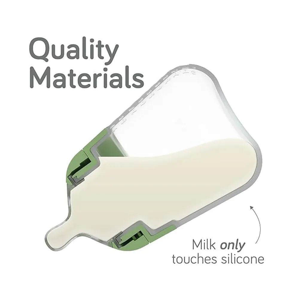 Nanobebe Flexy Silicone Feeding Set Sage