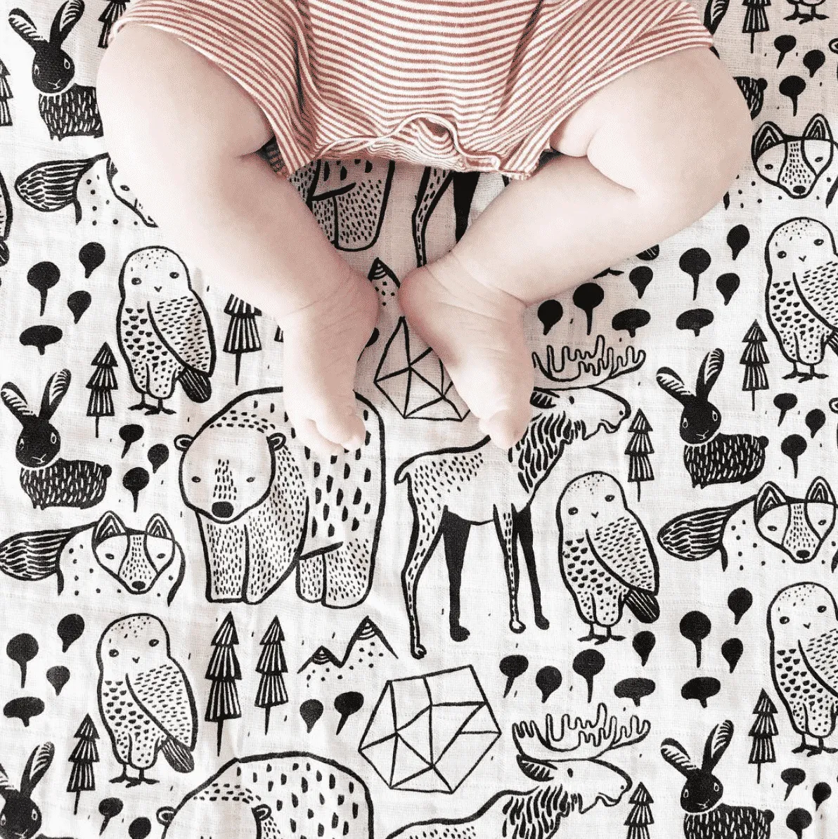 Nordic | Organic Muslin Swaddle