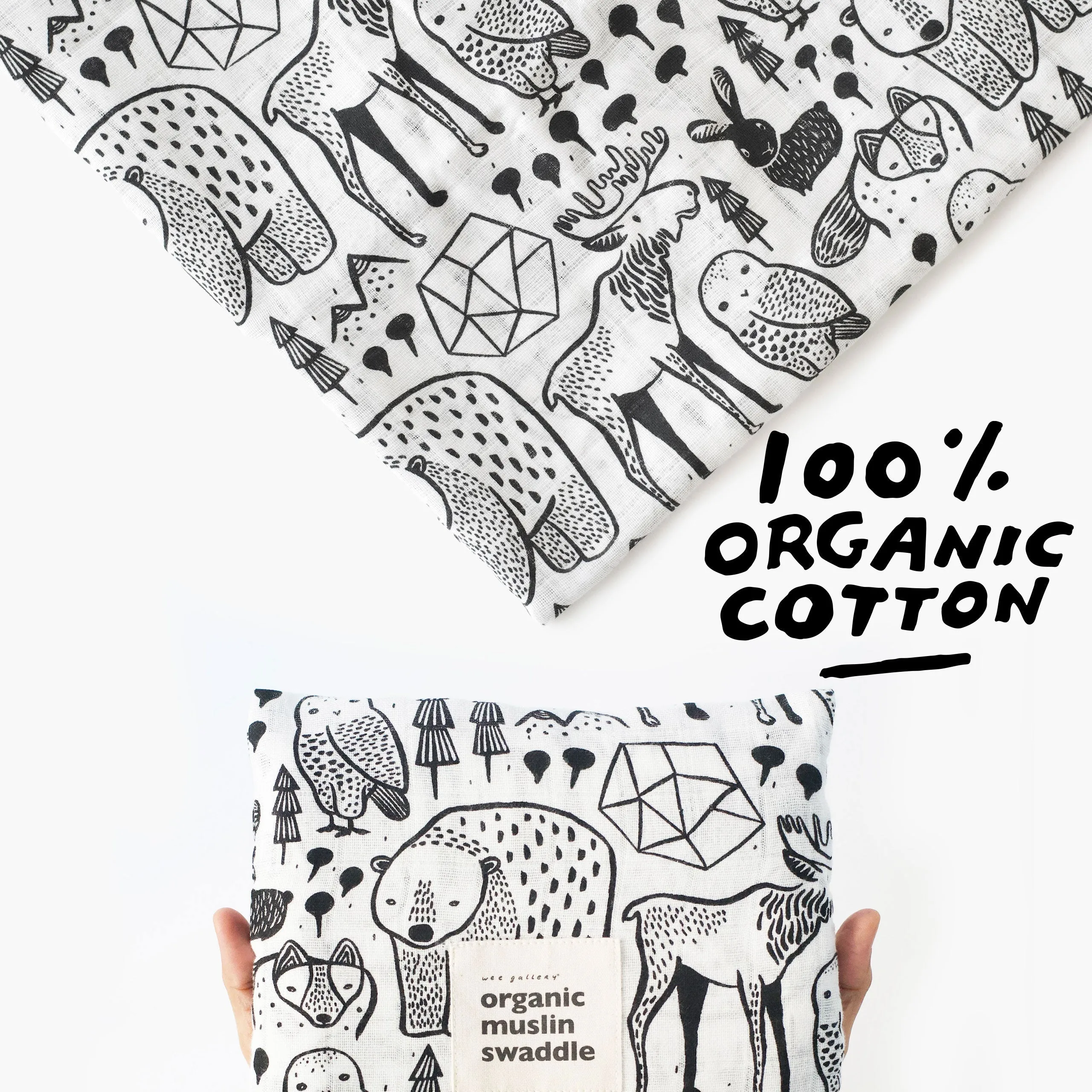 Nordic | Organic Muslin Swaddle