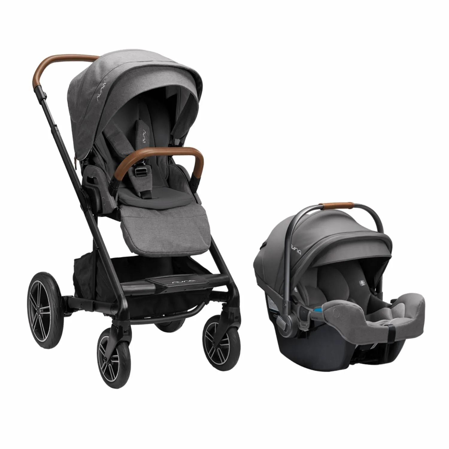 Nuna MIXX Next Stroller with Magnetic Buckle and PIPA RX Car Seat Travel System