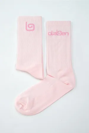 Olaben Quarter Socks - Baby Pink