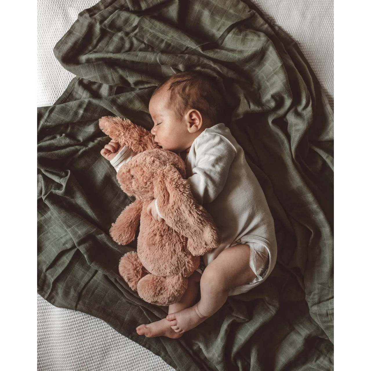 Organic Muslin Wrap - Dusty Olive