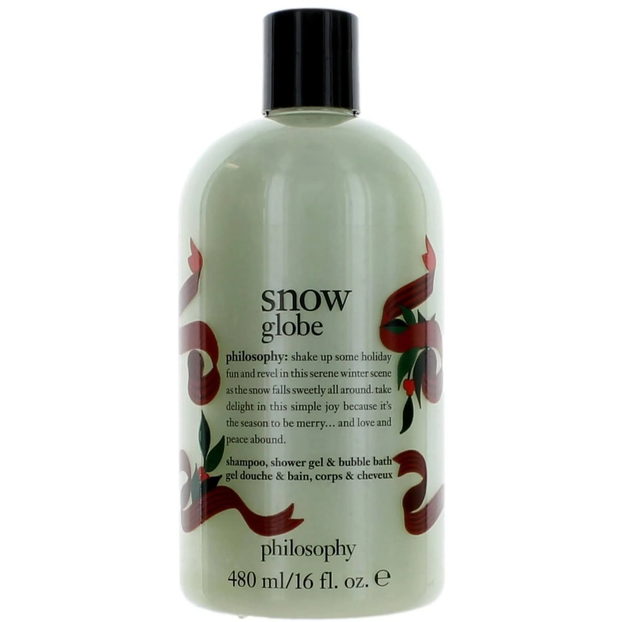 Philosophy Unisex Shampoo, Shower Gel and Bubble Bath - Snow Globe, 16 oz