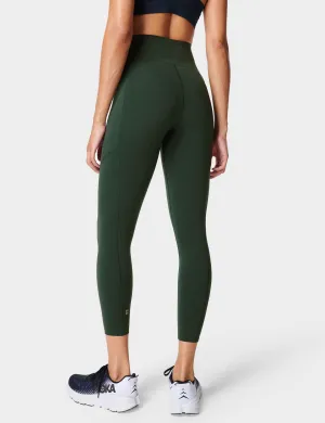 Power UltraSculpt High Waisted Gym 7/8 Leggings - Trek Green