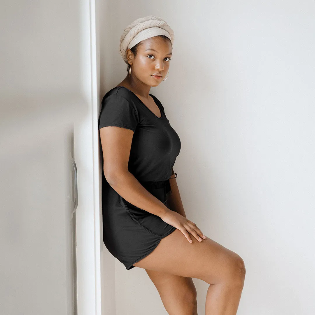 Serenity Romper, Black