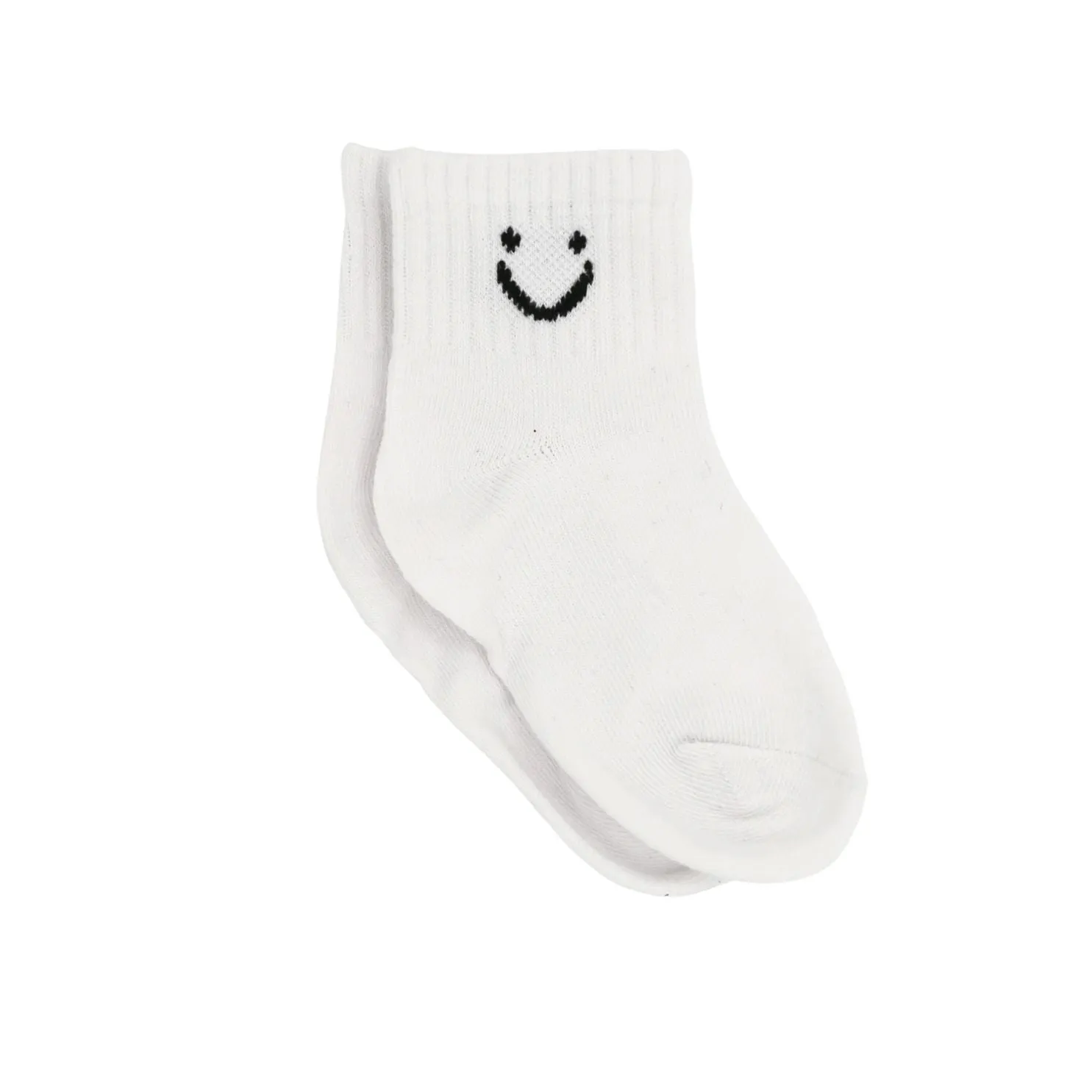 Smile Expression Socks - White