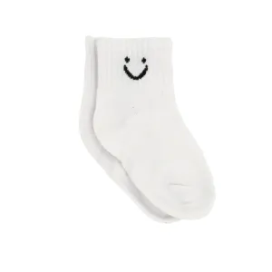 Smile Expression Socks - White